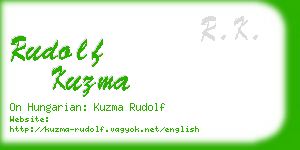 rudolf kuzma business card